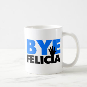 ByeFelicia räcker vinkar djärva blått Kaffemugg
