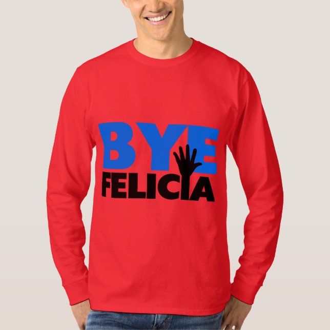ByeFelicia räcker vinkar djärva blått Tröja (Framsida)