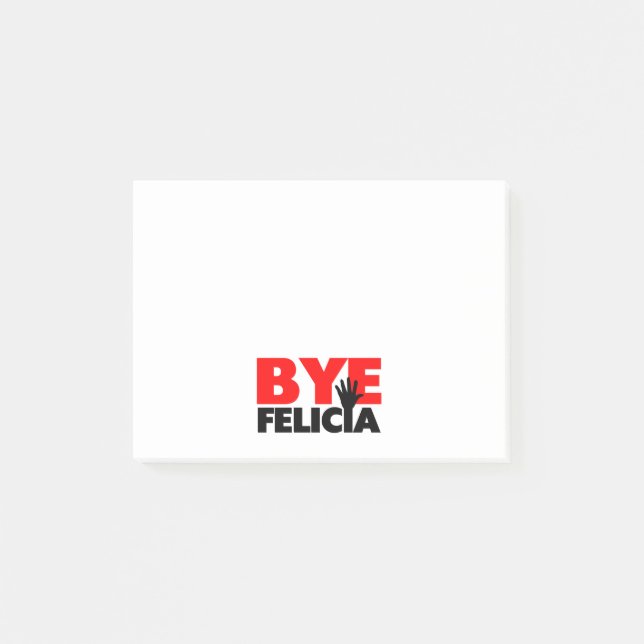 ByeFelicia räcker vinkar Post-it Block (Framsida)