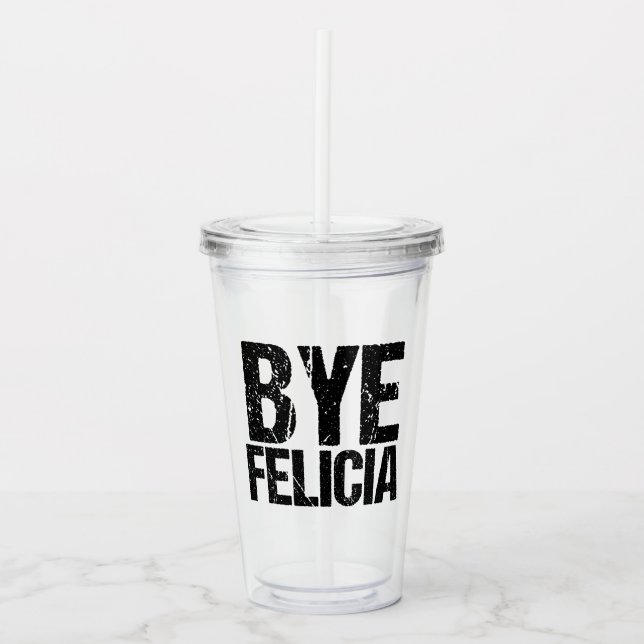 ByeFelicia roliga Meme Take Away Mugg (Framsida)