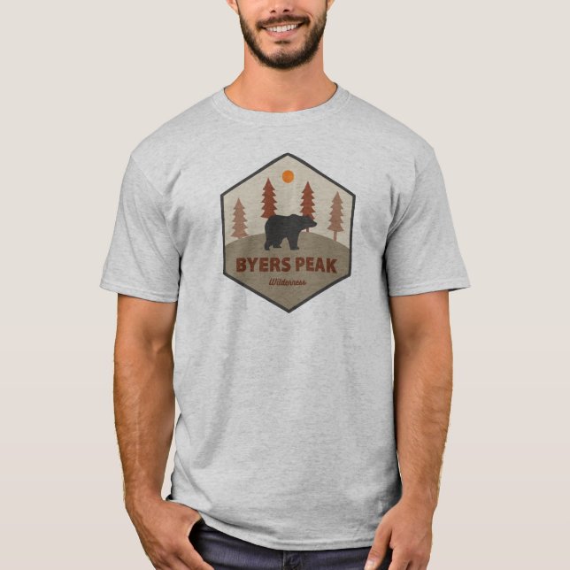 Byers maximala vilderness Colorado Bear T Shirt (Framsida)
