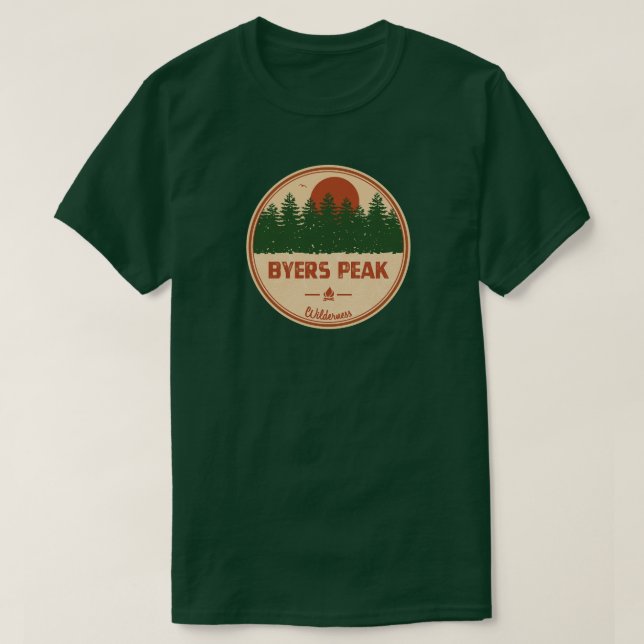 Byers Peak Wilderness Colorado T Shirt (Design framsida)
