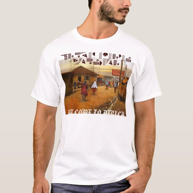 byfolk 2, VÄLKOMNANDE TILL AFRIKAN, lAGOS STA… T-shirt (Framsida)