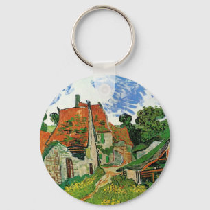 Bygata av Vincent van Gogh Nyckelring