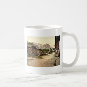 Bygata, Garmisch, övreBayern, tysklant c Kaffemugg