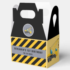 Bygg-1:a födelsedag Party Tack Presentaskar