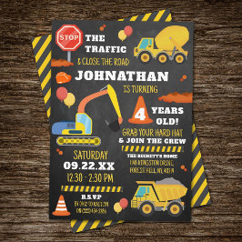 Bygg 4e födelsedagen inbjudningar