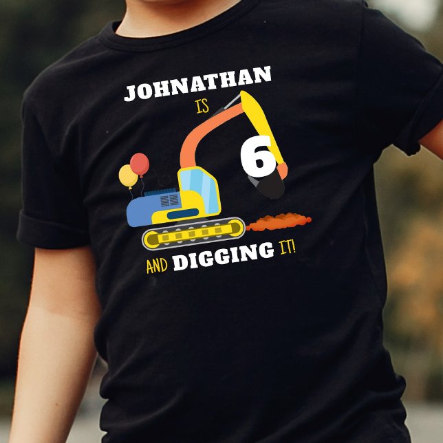 Bygg 6e Birthday Kids T-shirt (Skapare uppladdad)