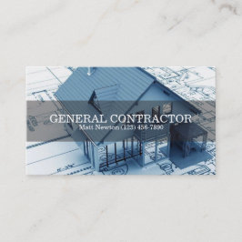 Bygg.a. för byggherteraren för allmän entreprenör visitkort