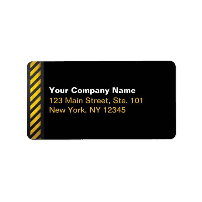 Bygg Adressetikett (Framsidan)