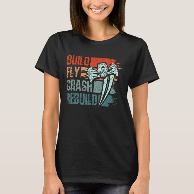 Bygg återskapa trumman för flygkrasch t shirt (Framsida)