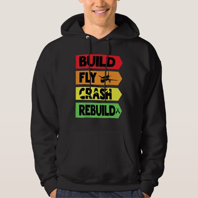 Bygg återställning av flygkrasch hoodie (Framsida)