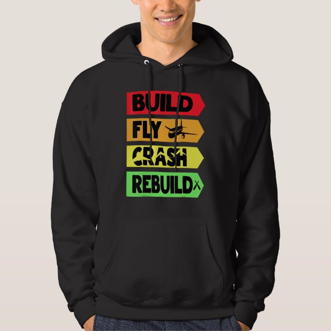 Bygg återställning av flygkrasch hoodie (Framsida)