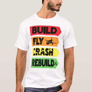 Bygg återställning av flygkrasch t shirt