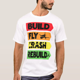 Bygg återställning av flygkrasch t shirt