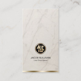 Bygg av Stone Mason Masonry Visitkort