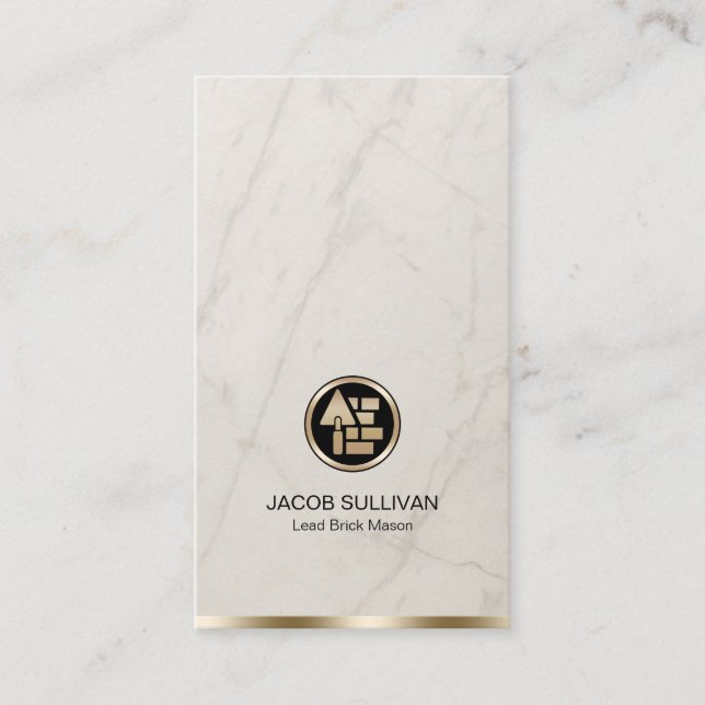 Bygg av Stone Mason Masonry Visitkort (Framsida)