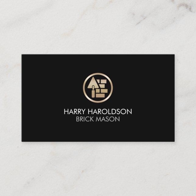 Bygg av Stone Mason Masonry Visitkort (Framsida)