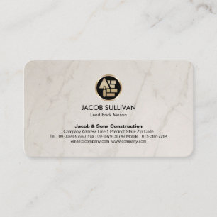Bygg av Stone Mason Masonry Visitkort
