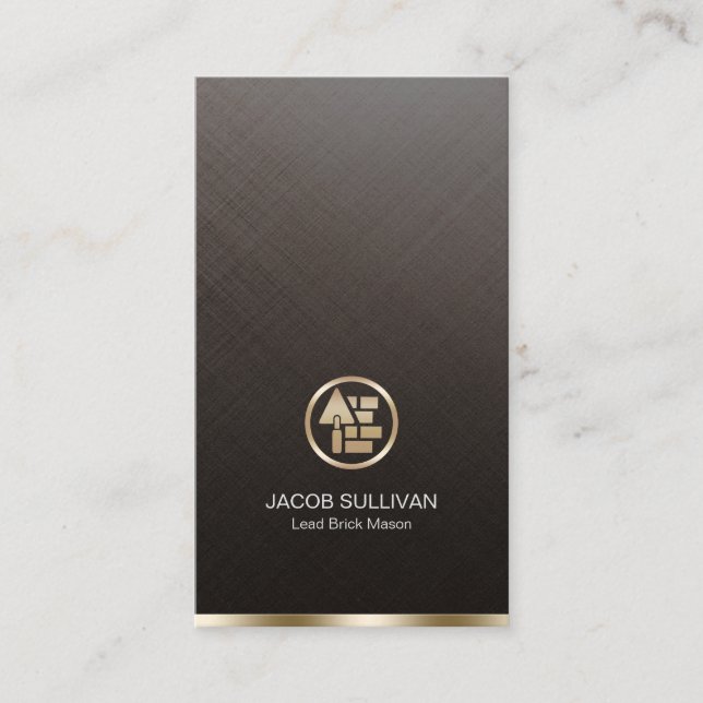 Bygg av Stone Mason Masonry Visitkort (Framsida)