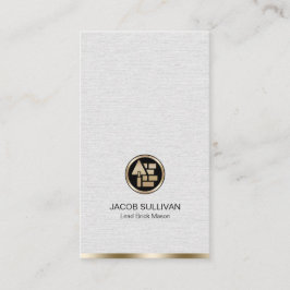 Bygg av Stone Mason Masonry Visitkort