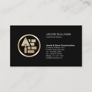 Bygg av Stone Mason Masonry Visitkort