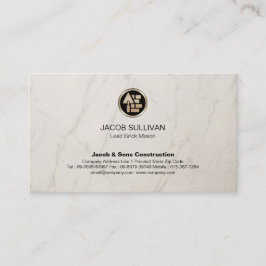 Bygg av Stone Mason Masonry Visitkort