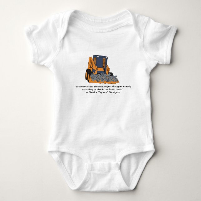 Bygg baby t shirt (Framsida)