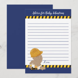 Bygg-/babyvykort Inbjudningar