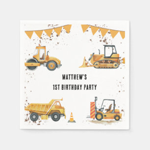 Bygg Barns födelsedag Party Tack Pappersservett