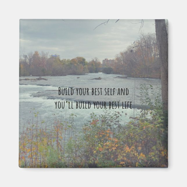 Bygg bästa självutlösande citattecken magnet (Framsidan)