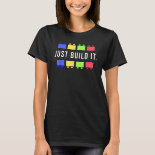 Bygg Blocket Byggnad för huvudbyggaren T Shirt