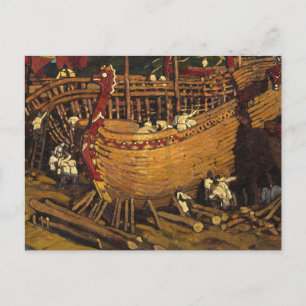 Bygg Boats 1903 av Nicholas Roerich Vykort