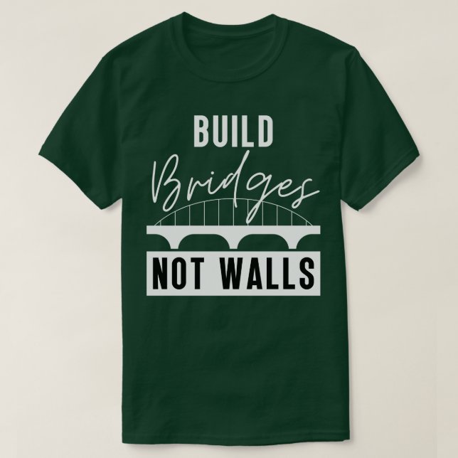 Bygg broar inte väggar 15 t shirt (Design framsida)