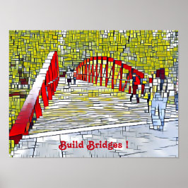Bygg Broges Abstrakt Art Modern Wall Poster