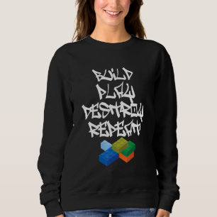 Bygg Bygg Spela upp förstörande huvudbyggare, grun T Shirt