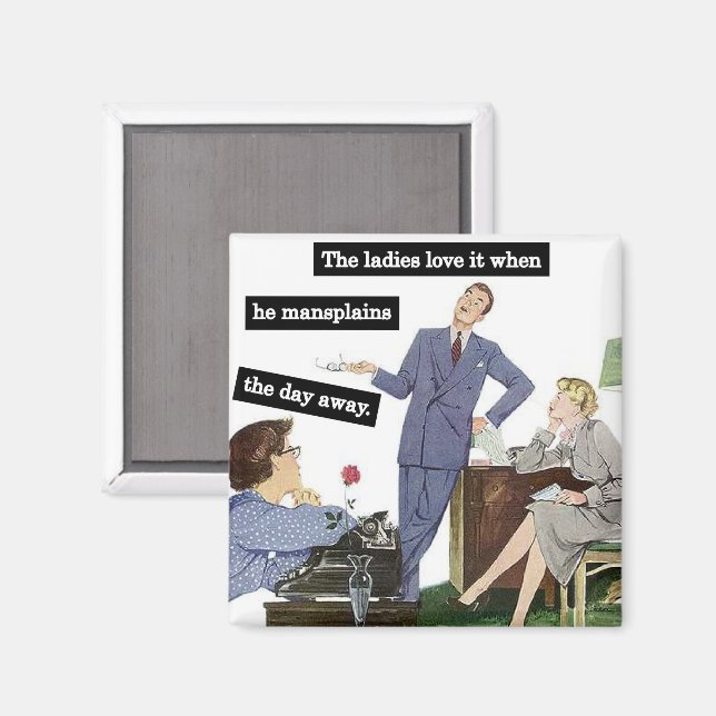 Bygg Chef i Office Vintage Stil Magnet (Front/Back)