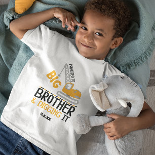 Bygg Crane Big Brother Gräver det T Shirt