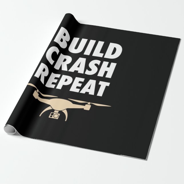 Bygg Crash Repeat Drone Presentpapper (Utrullad)