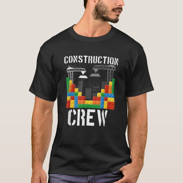 Bygg Crew Master Builder Brickayer Buildi T Shirt (Framsida)
