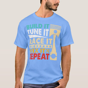 Bygg den trimma den Tävling den brinner upp Tävla T Shirt
