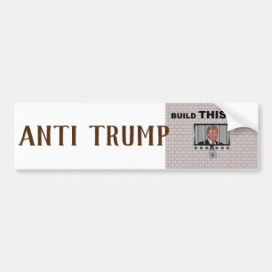 Bygg DENNA vägg/antitrump, Bildekal