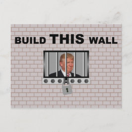 Bygg DENNA vägg/antitrump, Vykort
