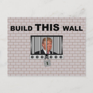 Bygg DENNA vägg/antitrump, Vykort
