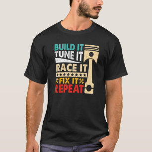 Bygg det trimma det Tävling det brinner Tävla Mana T Shirt