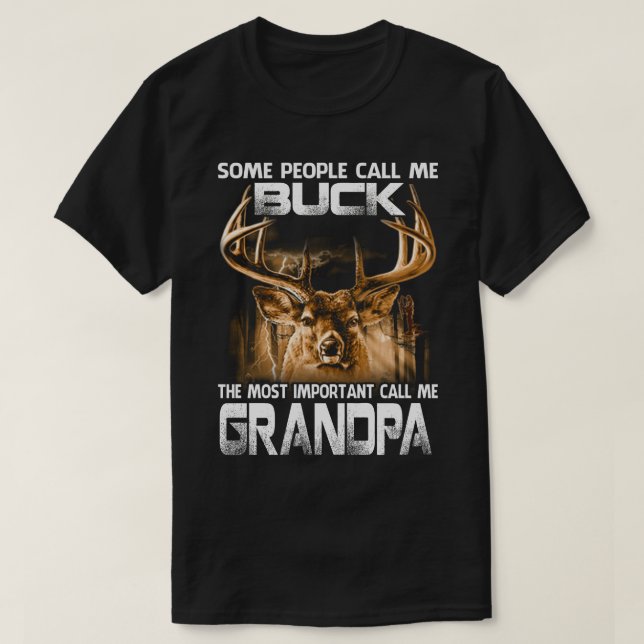 Bygg det viktigaste namnet på mig GRANDPA T Shirt (Design framsida)