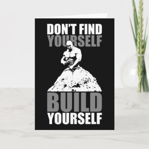 Bygg dig själv - Boobygge Workout Motivational Kort