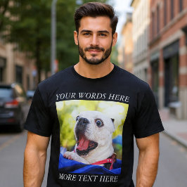 Bygg Din Egen Foto och Text T Shirt