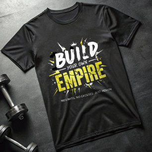 Bygg Ditt Eget Imperium T-Shirt – Motiverande Alph