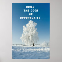 "Bygg dörr", Poster av inspirationsmuren